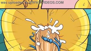 Huge Cock From A Hole In The Wall Filled All The Wet Holes Of Housewife Marge With Hot Sticky Sperm / Comic / Parody