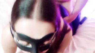 LATIN THREESOME WITH MY NEIGHBOR LIKES HOW HIS WIFE SUCKS ME WHILE HE FUCKS HER ASS - 14 image