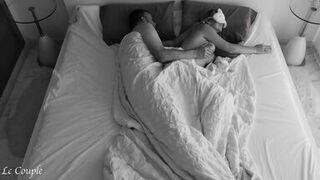 Married couple early morning wake up sex, fingering and cumshot into wife mouth - 2 image