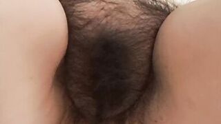 Mammy teases by touching her pussy and tits