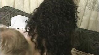 Curly haired whore with enormous bombs enjoys fucking from the ass - 8 image