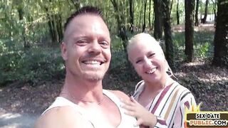 Public amateur MILF fucked outdoor after casting by sex date - 3 image