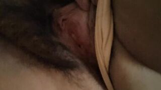 Mature milf gently creams her feet