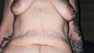 Late night naked bareback fuck to suck to massive creampie - 3 image