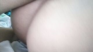 my neighbor arrived early from school, his mother isn't at home neither my cuckold, we fuck and my cuck almost caught us