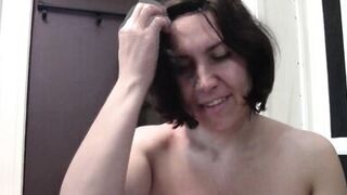 Horny Brunette Amateur Films Herself Fucking Guy