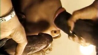 Randy cock sucking anal chick gets fucked and gives two guys head - 5 image