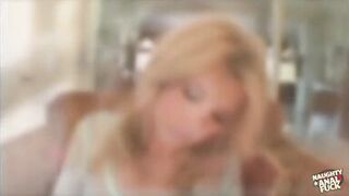 Gorgeous Blonde with Natural Big Tits and a Tattoo Indulges in Wild Anal Sex.