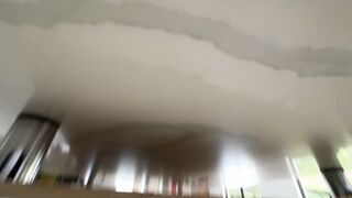 delicious maid MILF with huge saggy tits lets her boss play with her nibs