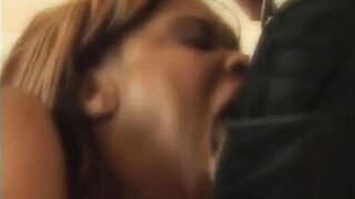 Busty blonde enony gets her tight wet holes double penetrated by two dudes