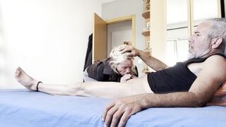 I TOOK OUT MY DICK TO MASTURBATE AND MY STEP-SISTER CAME INTO THE ROOM - 3 image