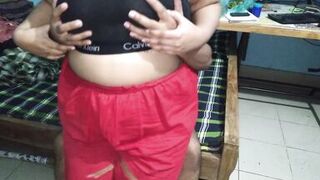 My Girlfriend mom sucks my big cock while I'm pisses in bathroom then Hughes cums inside her big ass - Anal sex - 13 image