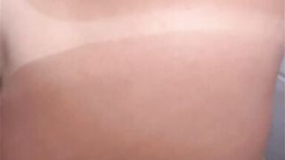 After a few beers on the beach, the husband let lifeguard eat my ass in the beach bathroom - Cuckold's wife in anal