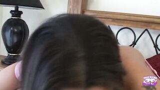 Gorgeous Lady with Massive Tits Bounces on a Thick Cock and Has Incredible Doggy Style