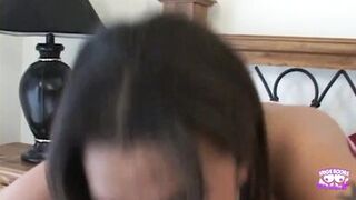 Gorgeous Lady with Massive Tits Bounces on a Thick Cock and Has Incredible Doggy Style