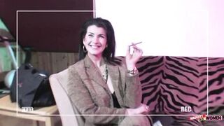 Instead of a game show they strip the milf and have group sex with anal