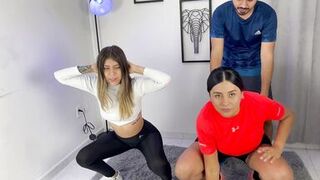 gym instructor fucks me and my friend