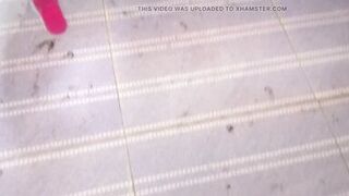 Sexy mom taking shower in Birhroom