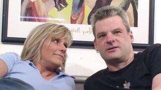 Susi wants 2 cocks and doesn't dare in front of her man