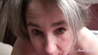 AuntJudys - Your 52yo Mature Step-Auntie Grace Wakes You Up with a Blowjob (POV) - 15 image