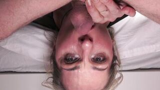 Mature slut Masha Minnie was fucked in the throat and came on her face - 10 image