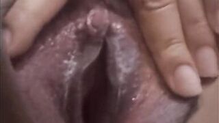 Whore stepmom masturbates her clit with her fingers and puts a dildo in her pussy