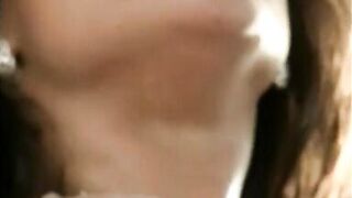 Horny guy licking an Asian pierced pussy on the table then fucks her