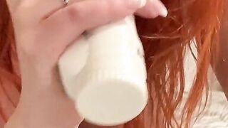 Deep Wet Vibrator Blowjob