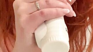 Deep Wet Vibrator Blowjob