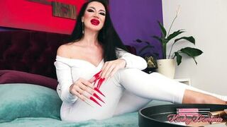 Sharp Stiletto Nails Tapping on Mirror JOI