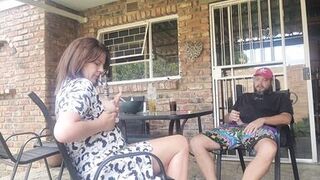 Mutual Masturbation with My Nieghbors Wife Turns Into Outdoor Creampie