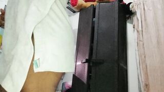 Thick stepmother recording herself for her lover