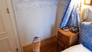 Amateur Blonde Mature Wife Enjoys Sex Games in Heels