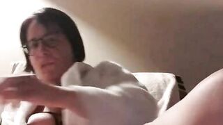 Public orgasm in relaxing room