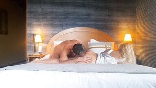 Amateur Blonde Mature Wife Enjoys Half Clothed Massage Sex