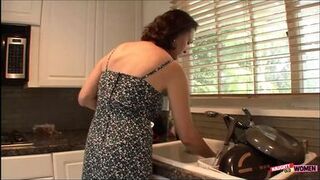 Not seeing her girlfriend for so long has taken a toll on a mature lesbian