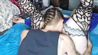 Sexy milf in lingerie gets pleased by her man