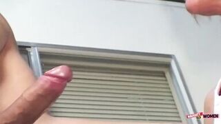 Kinky Blonde Auditions for a Hardcore Deepthroat Scene and Shows Her Employer Her MILF Skills