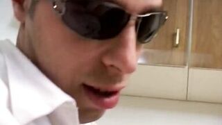 Milf sucks one cock while the other bangs her tight pussy - 6 image