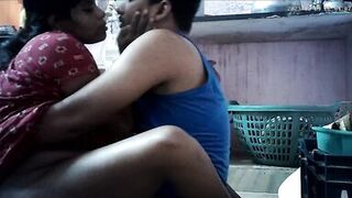 Indian house wife lips kissing ass