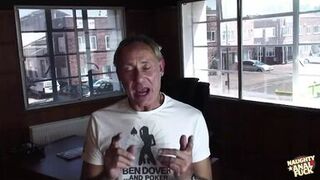 Despite having a tight milf ass the blonde still takes both of their cocks effortlessly