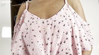 Preparing for my date in a sexy mini dress