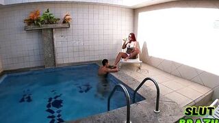 Hot Mature Fucked by the Pool