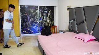 HORNY STEPMOTHER FUCKS HER STEPSON ON VACATION.