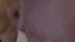 Hotel room service and mature woman on car sex trip, creampie on big breasted mature woman