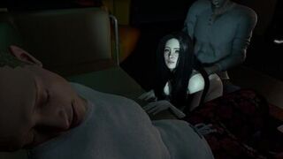 Getting fucked next to husband.