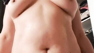 My husband's son waits for his gift in my bedroom