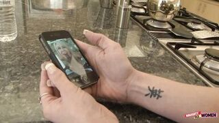 Bald BBC and Blonde Cutie Are Eating Mature Cunt Together Before Some Heavy Pounding