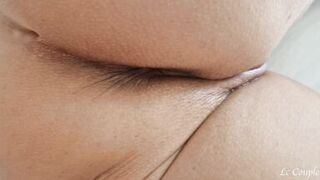 Waking Up My Wife By Spreading Sperm Between Her Legs And Fingering Her Shaved Pussy Until She Moans Loudly