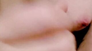 HOT COUPLE SEXTAPE - CLOSE UP POV DOGGYSTYLE RUBBING DICK ON CLIT HANDJOB HUGE CUMSHOT ON NICE BIG TITS - MILF HOT MOM PORNO